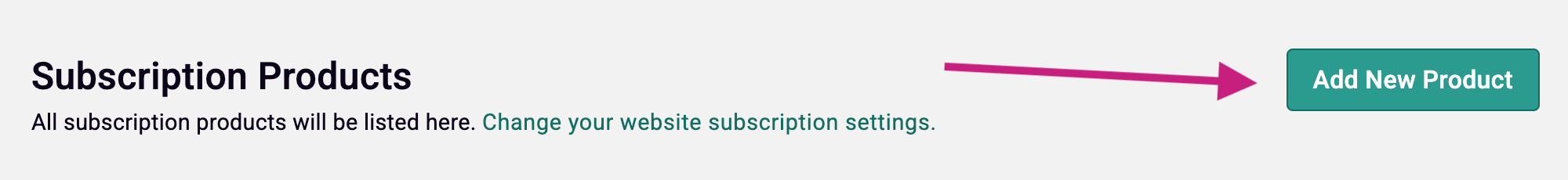 Add New Subscription Product