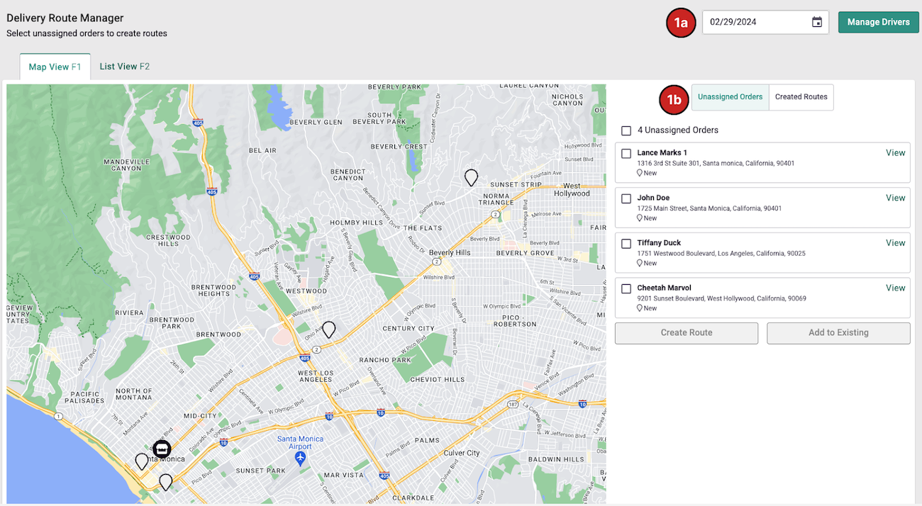 Map view
