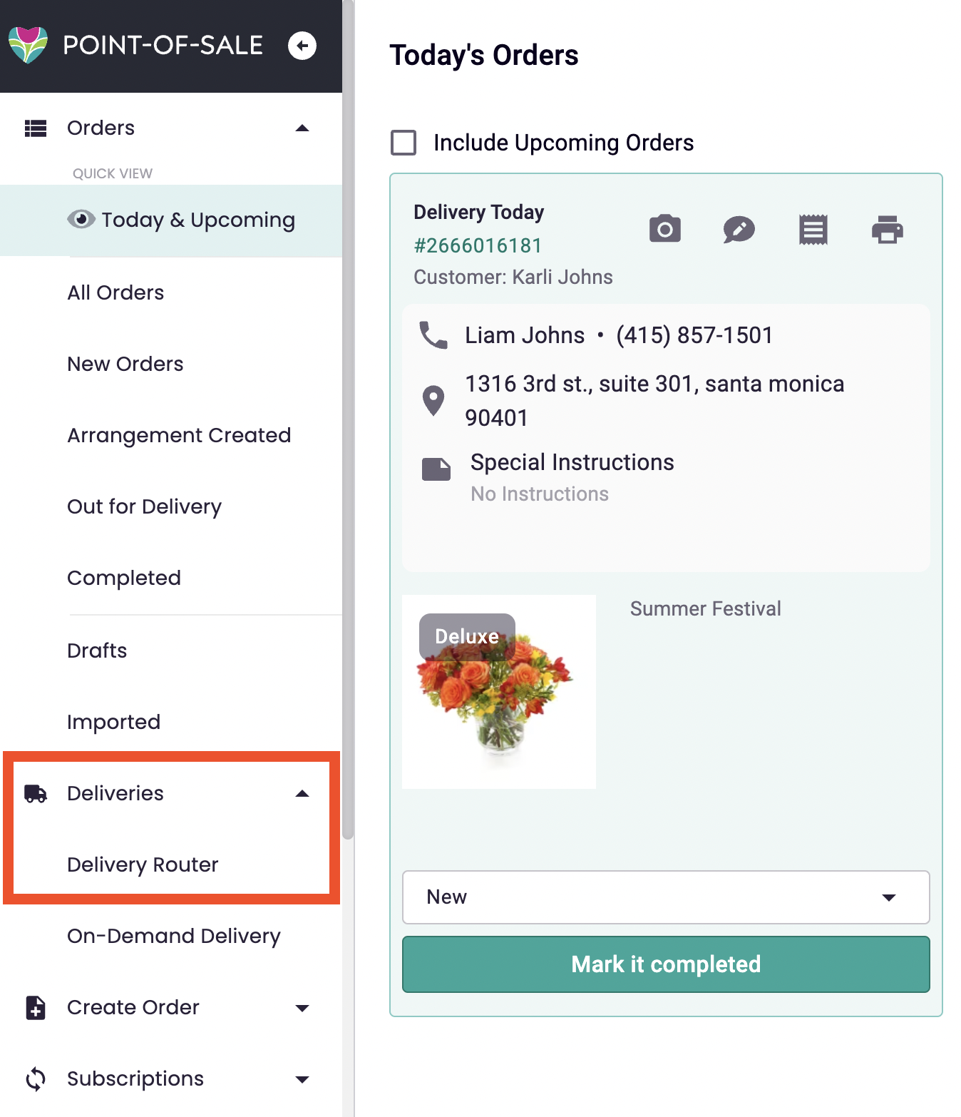 Delivery Router entry point