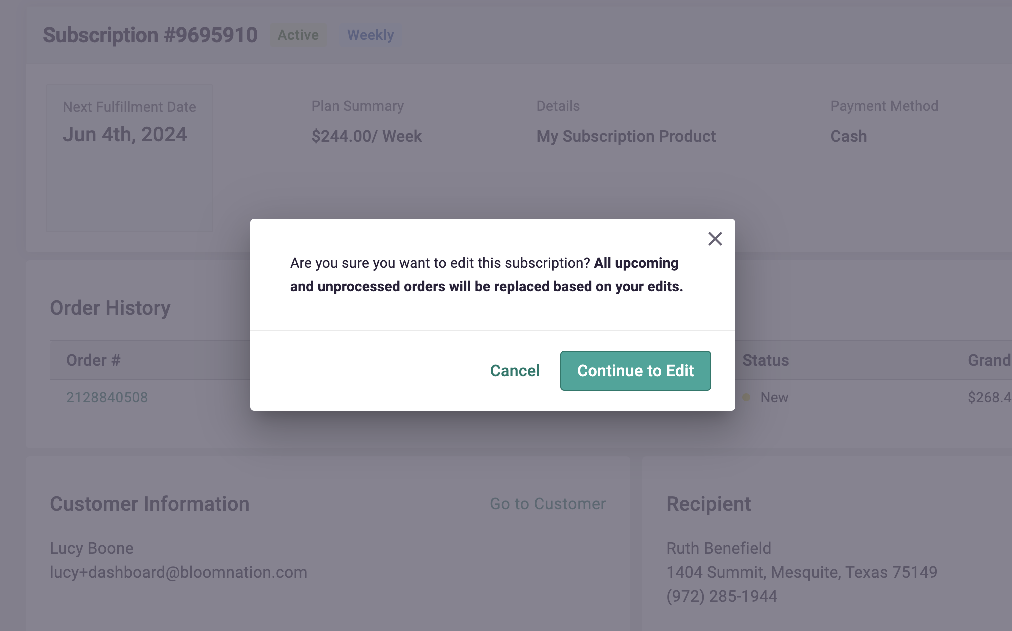 Managing Subscriptions