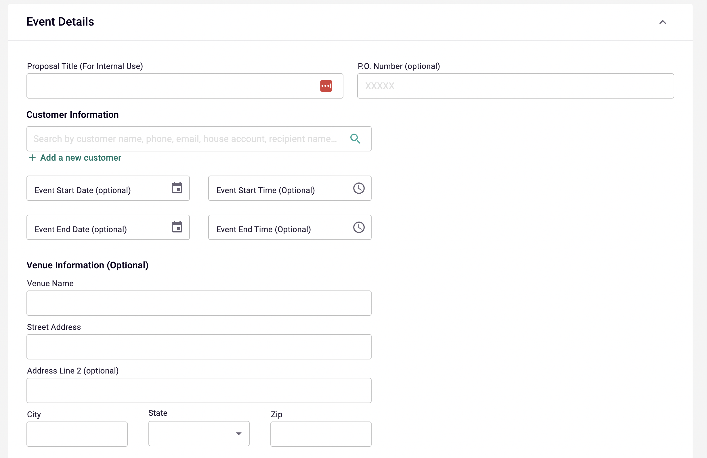 Weddings & Events - Proposals, Invoices 2.0