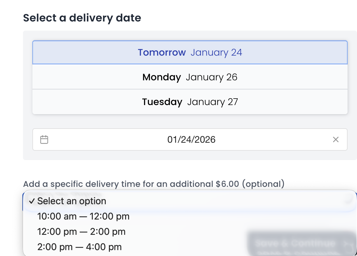 Timed Delivery